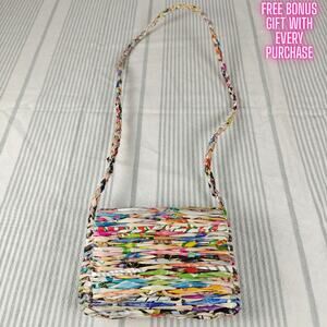 Handmade Colorful Magazine Shoulder Purse Eco Friendly Bag